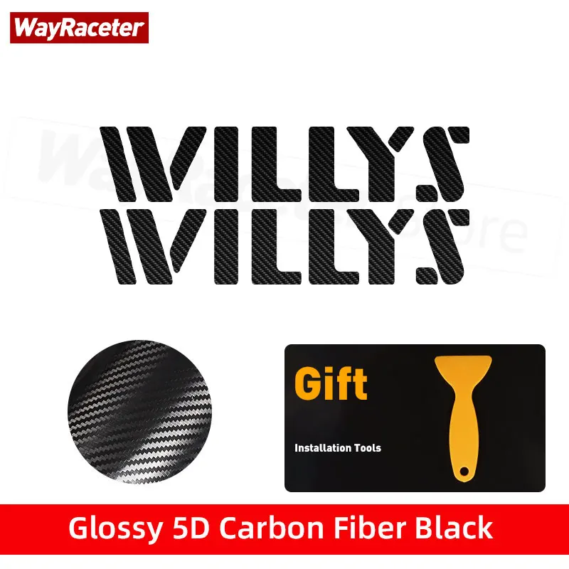 

2 шт. наклейка на боковую крышку двигателя, матовый черный выпуск 1941 Willys, графическая наклейка для Jeep Gladiator JT 2023 Wrangler JL 2024