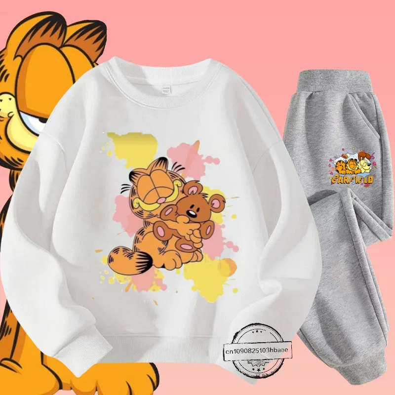 Детский Комплект Свитшотов Garfield С Круглым Вырезом И Длинными Рукавами