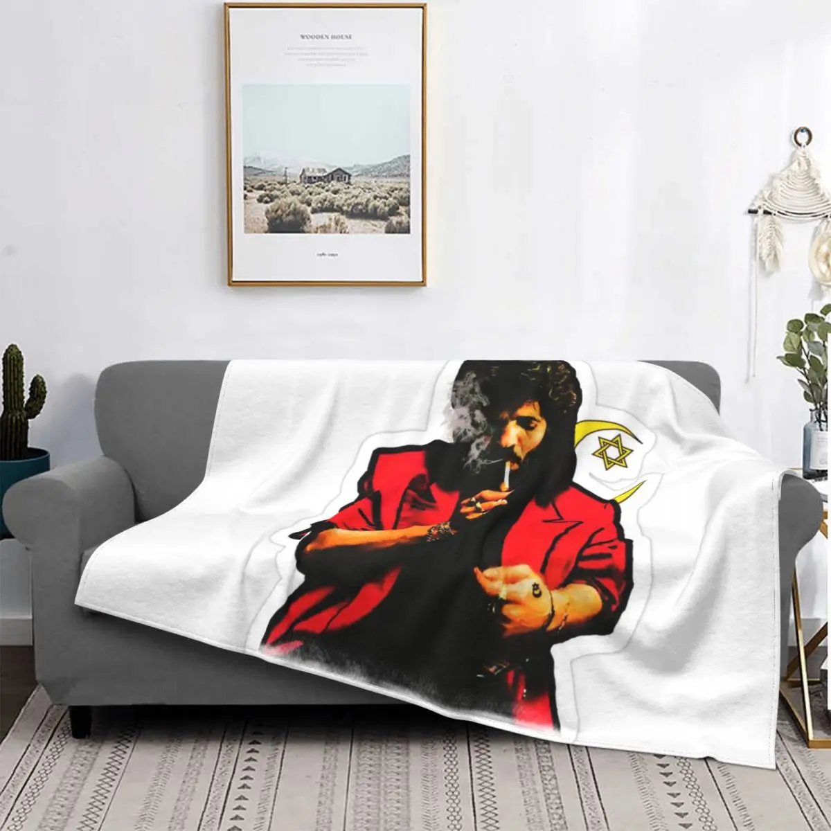 

Camaron De La Isla Blanket Fleece Autumn Warm Flannel Flamenco Singer Island Shrimp Throw Blankets for Sofa Home Bedroom Quilt