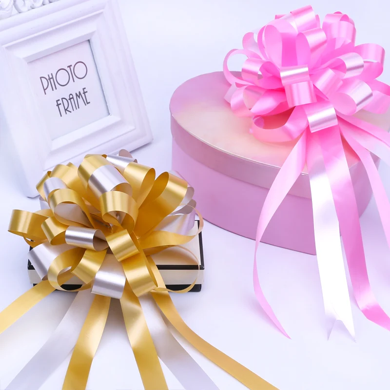 

10 PCS/SET Wedding & Engagement Ribbon Bow Flower Knot Birthday Decoration Gift Wrapping Flower Valentine's Day Decor