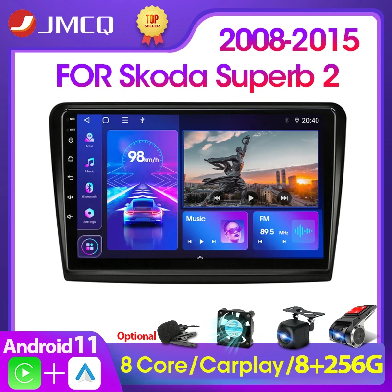 Multimedia Video Player For Skoda Superb 2 B6 2008-2015 Navi