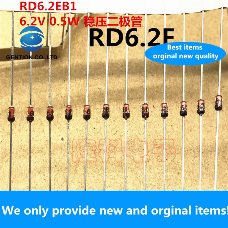 

Новинка 100%, Оригинальный Диод Зенера RD6.2E, 6,2 в, 6V2, 0,5 Вт, импортированный из Японии, RD6.2EB1, RD6.2E-T4, фотография реального товара, 30 шт.