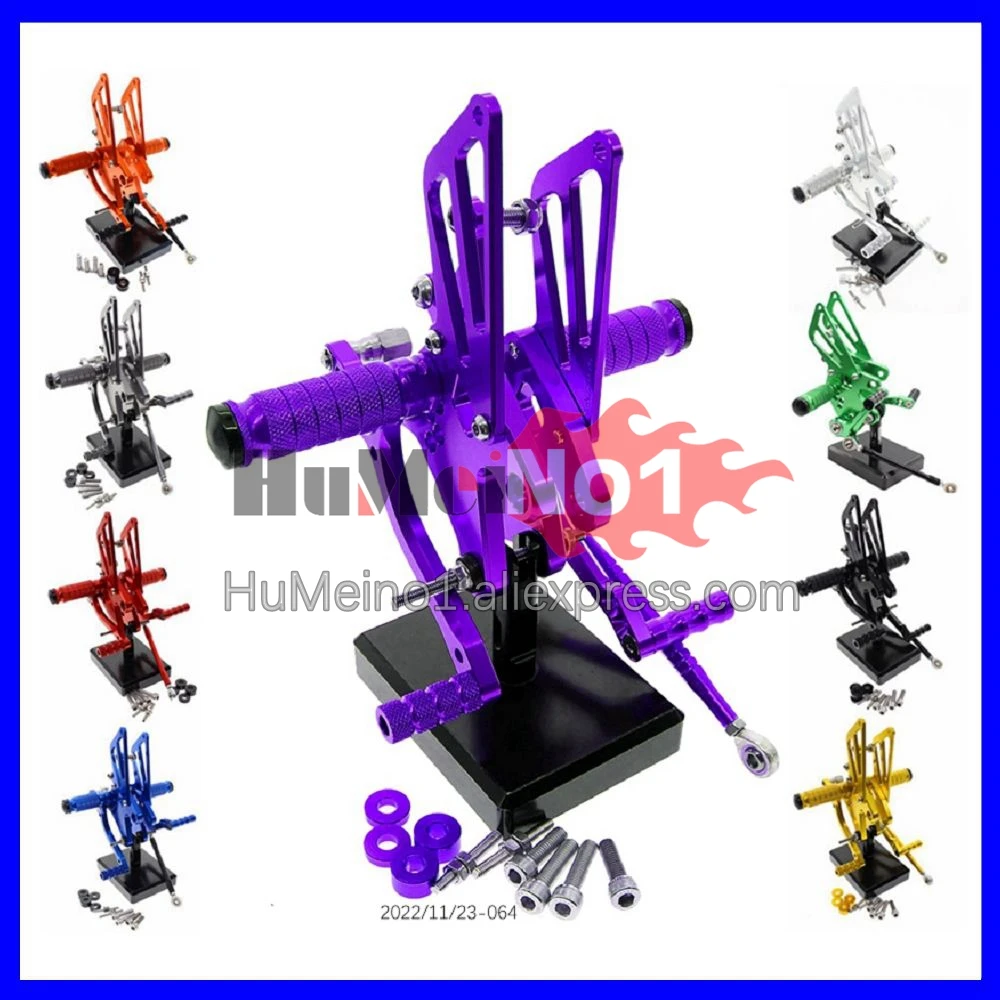 

CNC Foot Rest Pegs Footpeg Rear Set For KAWASAKI NINJA ZX 14R 14 ZX-14R ZX14R 2006 2007 2008 2009 2010 2011 Footrest Rearset Kit