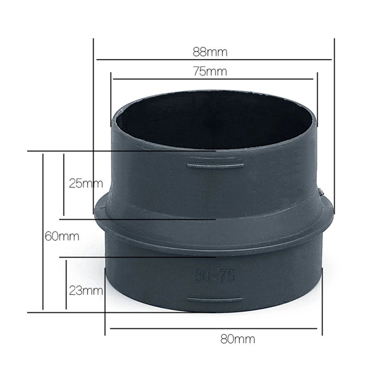 4X75 мм до 80 переходник для стояночного отопителя соединитель воздухонагревателя