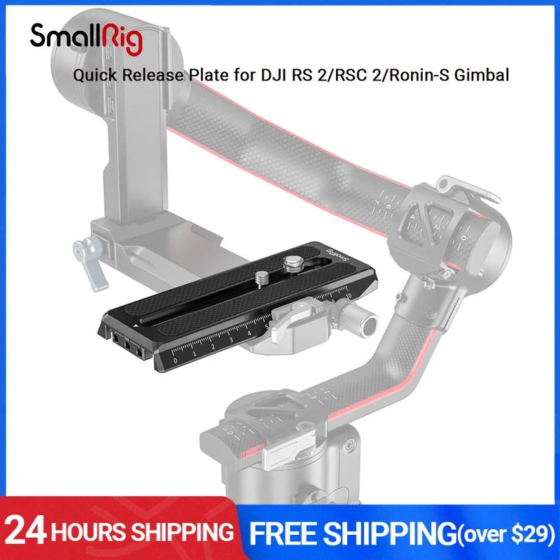 

Smallrig Quick Release Plate for Manfrotto-Type Compatible with DJI RS2，RSC2 .RS 3 and Ronin-S (RS 2/ RSC 2/ RS) Gimbal - 3158