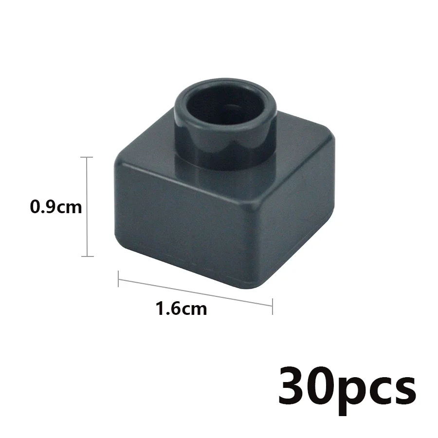 30 шт. тонкие строительные блоки большого размера 1x1 точек красочные классические