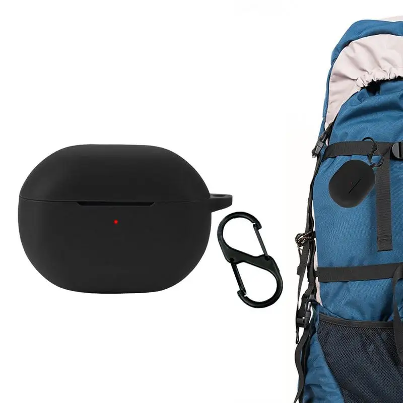 

Protective Case For Capsule3 Pro Earphone Silicone Anti-drop Protection Sleeve Cover Headphone Dustproof Case With Carabiner