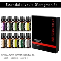 6810pcs gift box set pure natural plant essential oils set for humidifier diffuser vanilla mint eucalyptus lavender rose oil