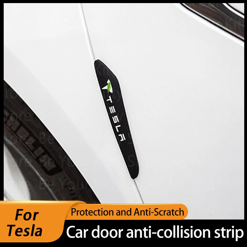 

Стикеры для стайлинга автомобиля Tesla Model 3 X S Y, защитная полоса для защиты от столкновений, стикер для царапин, модель Y 2023, аксессуары