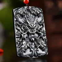 hot selling natural handcarve jade zodiac dragon necklace pendant fashion jewelry accessories men women luck gifts