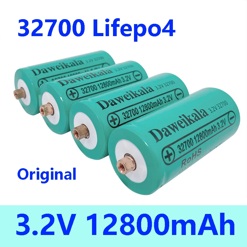 

Daweikala Новинка 32700 12800 мАч 3,2 В Lifepo4 аккумуляторная батарея, профессиональный литий-железо-фосфатный аккумулятор с винтом