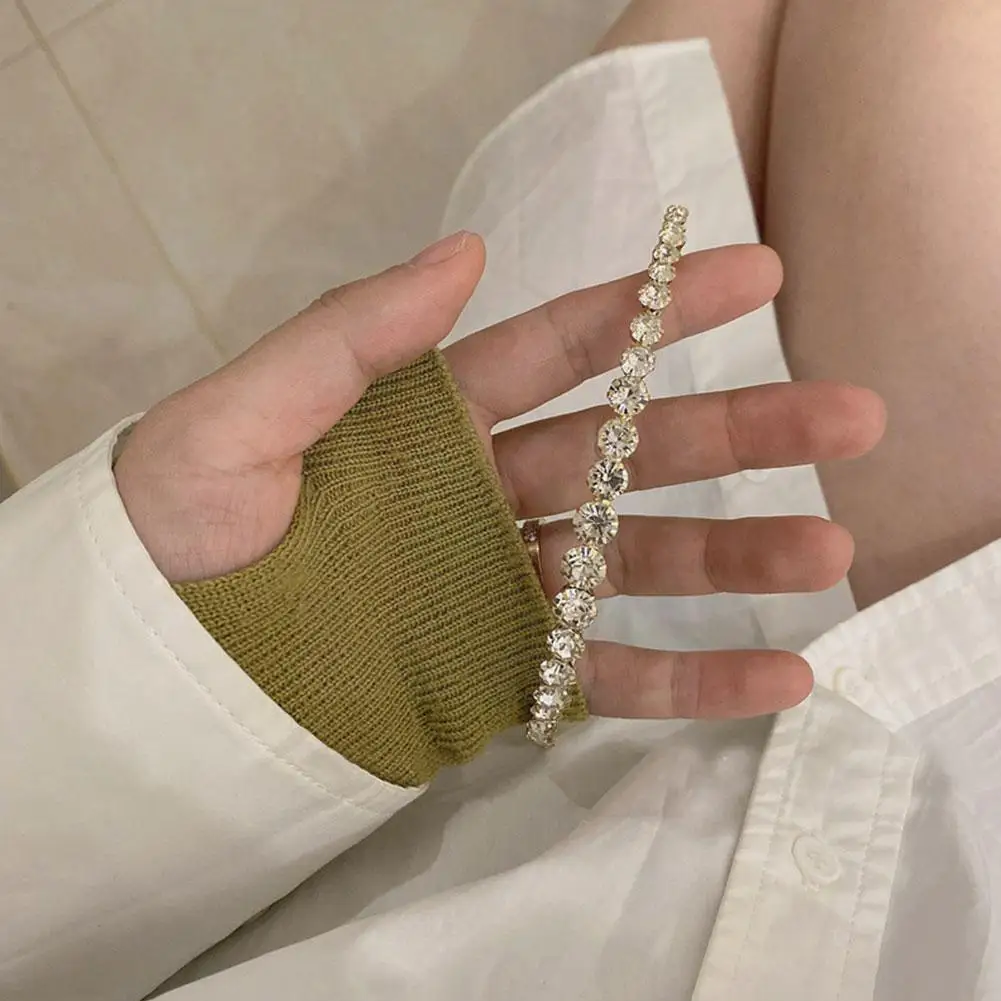 

Ins Wind Retro Geometric Headband Shiny Women Simple Headband Korean Diamond Hair Accessories Diamond Girl Headb P8v4