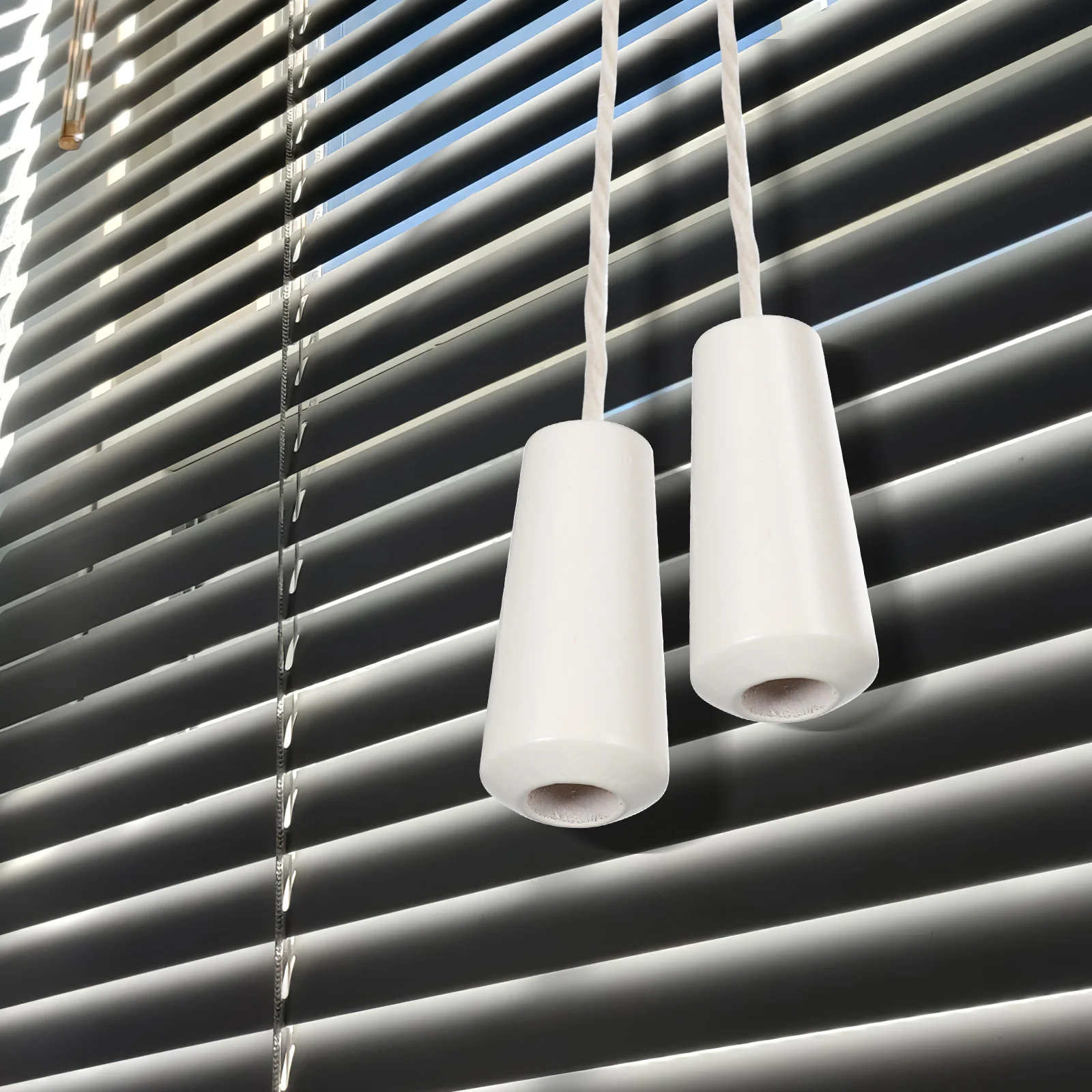 12 шт. роликовые подвески маленькие жалюзи деревянный шнур ручка ручки концы