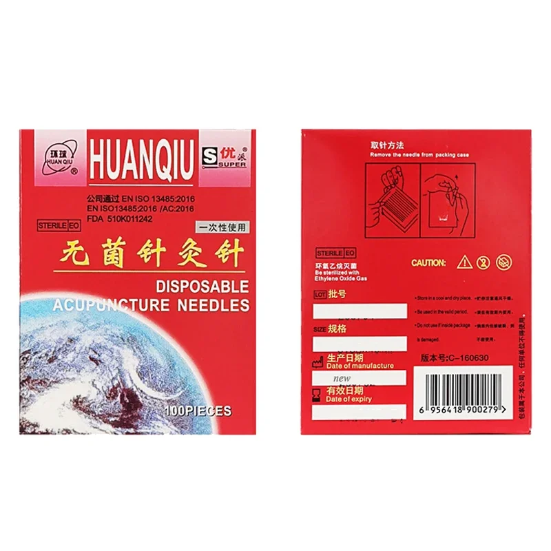 10 коробок одноразовые иглы для акупунктуры TCM фиксирные хирургии стальная