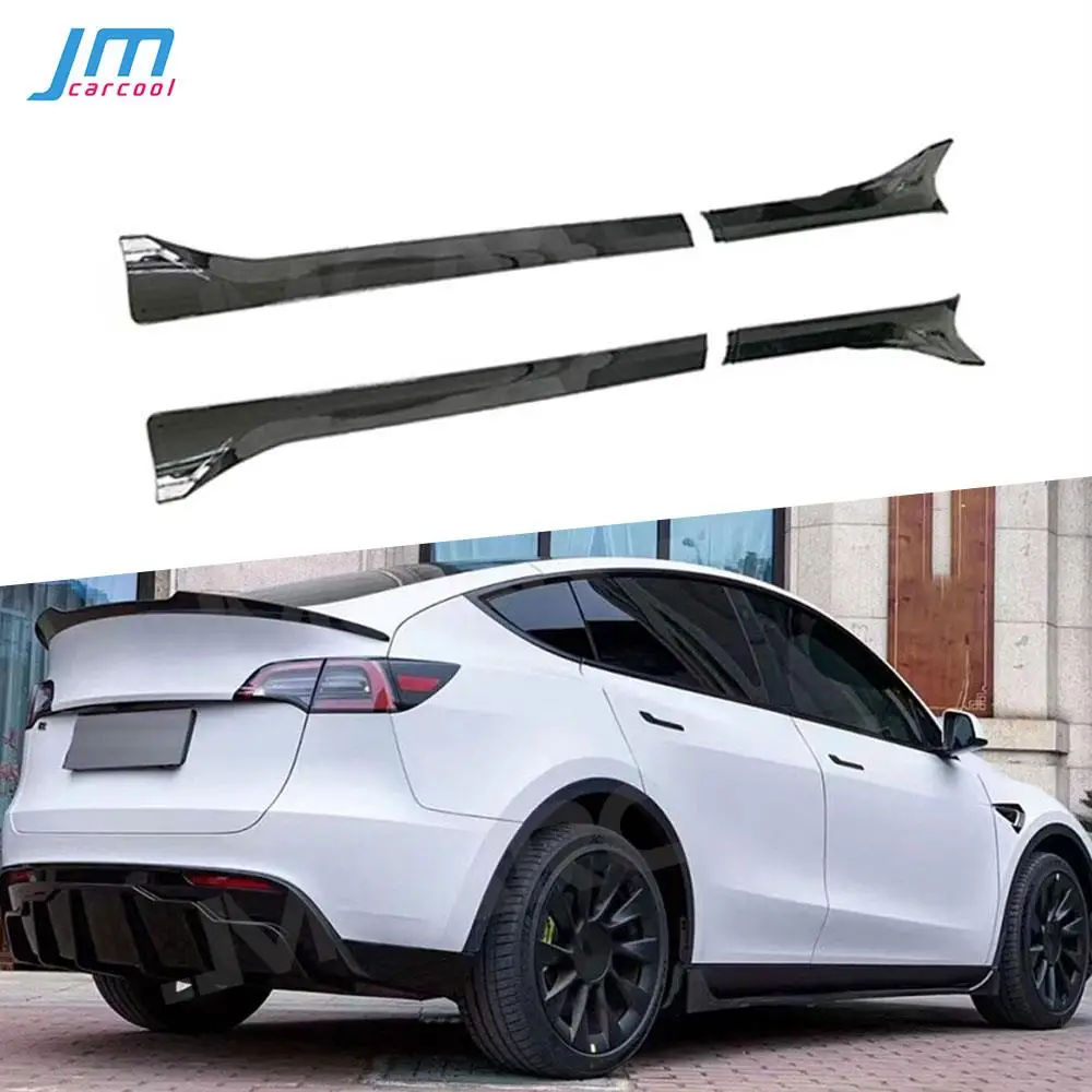 Удлинители боковых юбок из углеродного волокна/АБС-пластика для Tesla Model Y 2021+