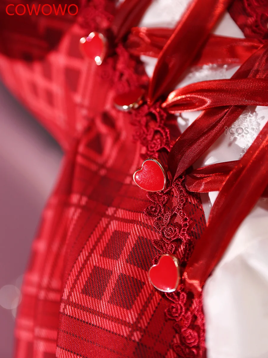 Шуго Чара Хинамори Аму Красно-Белое Платье Косплей Костюм Cos Игра Аниме Вечеринка