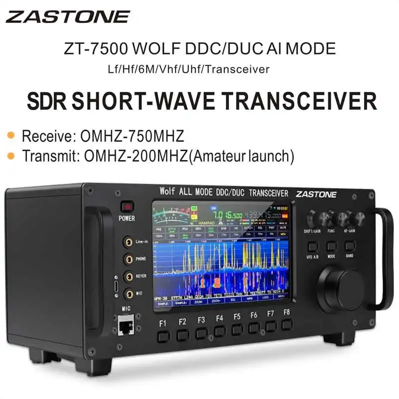 ZASTONE ZT7500 SDR коротковолновый трансивер HF LF 6M VHF UHF DDC Duke все режимы мобильное радио 100
