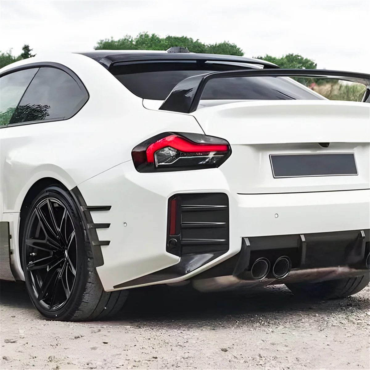 Задний бампер автомобиля вентиляционное отверстие боковое ветровое лопасти