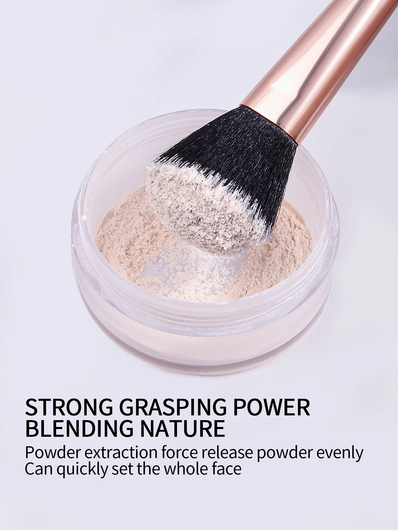 Высококачественная черная кисть для макияжа пудры румян основа бронзатор