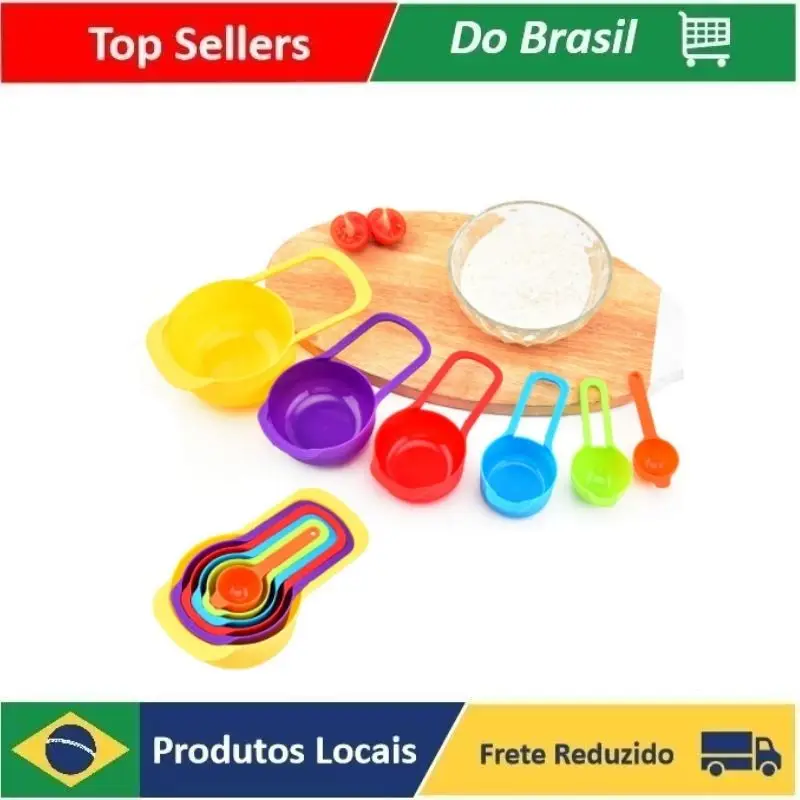 

Kit Conjunto 6 Colheres Medidoras Cozinha E Confeitaria，Colheres Medidoras Kit Promoção