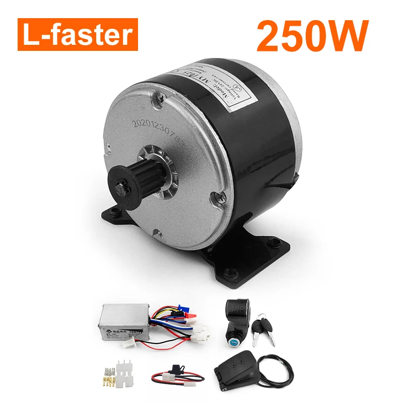 

DIY 24V 250W Electric Child Kart Bicycle High-Speed Brush DC Motor 24v