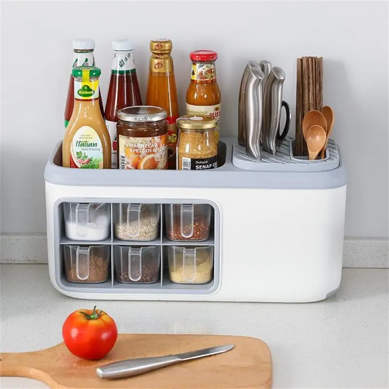 

Strong Load-bearing Storage Box Collectibles Shelf Transparent Cruet Rack Storage Rack Rounded Edges Spice Rack Home Storage