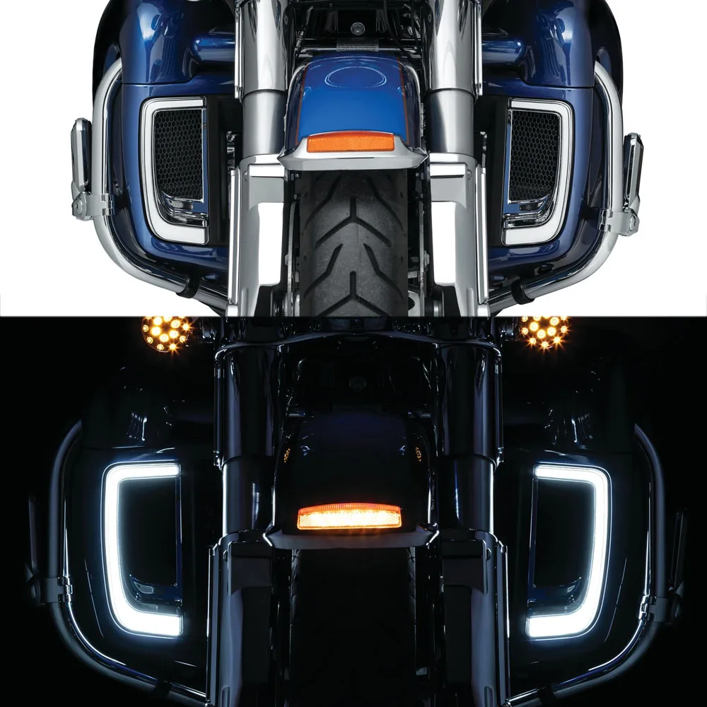 Светодиодный обтекатель мотоцикла нижние грили светильник для Touring 14-19 CVO Street Glide