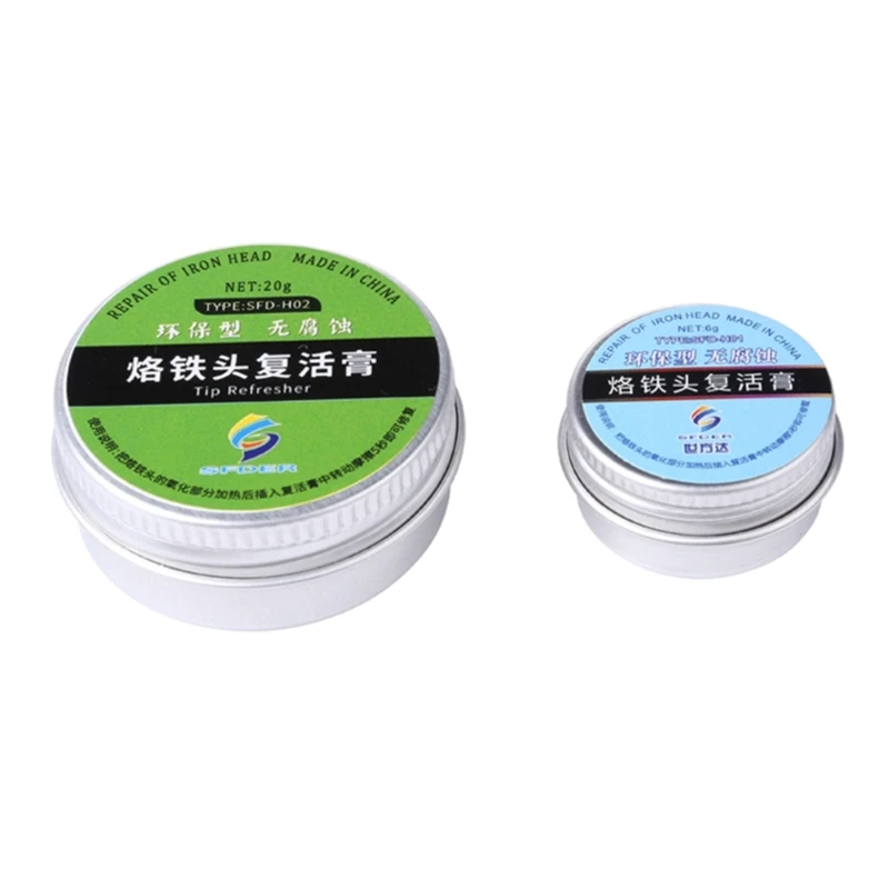 

6/20g Non-stick Tin- Electrical Soldering Iron Tip Refresher Solder Cream Paste- W3JD