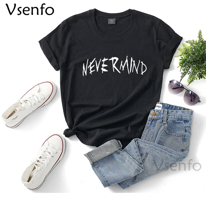 

Jimin Nevermind, футболка с татуировкой, Женская забавная Винтажная Футболка Yoongi, летняя хлопковая корейская модная футболка с коротким рукавом и ...