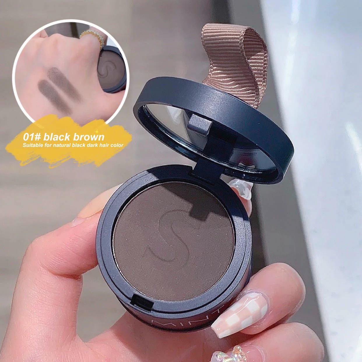 Hairline искусственные тени для бровей пудра Retouch наполнение линия волос лба зазор