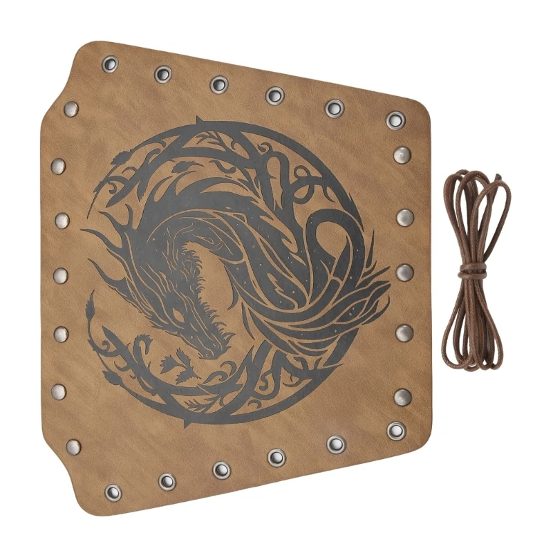 Рукавицы с тотемом дракона наручи для взрослых защита рук косплея сценический