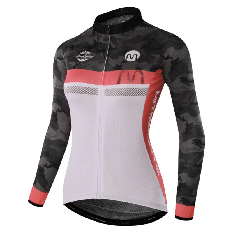 

MTSPS Women Pro Cycling Jersey MTB Bicycle Clothing Road-Bike Jersey Long-Sleeve Sportswear Top-Quality