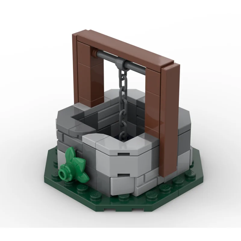 Строительная модель MOC средневековая деревня маленькая скважина сделай сам