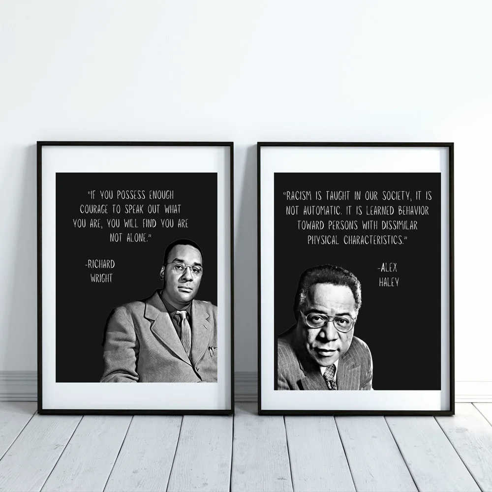 Вдохновляющие цитаты черные авторы постеры и принты Картина на холсте настенные