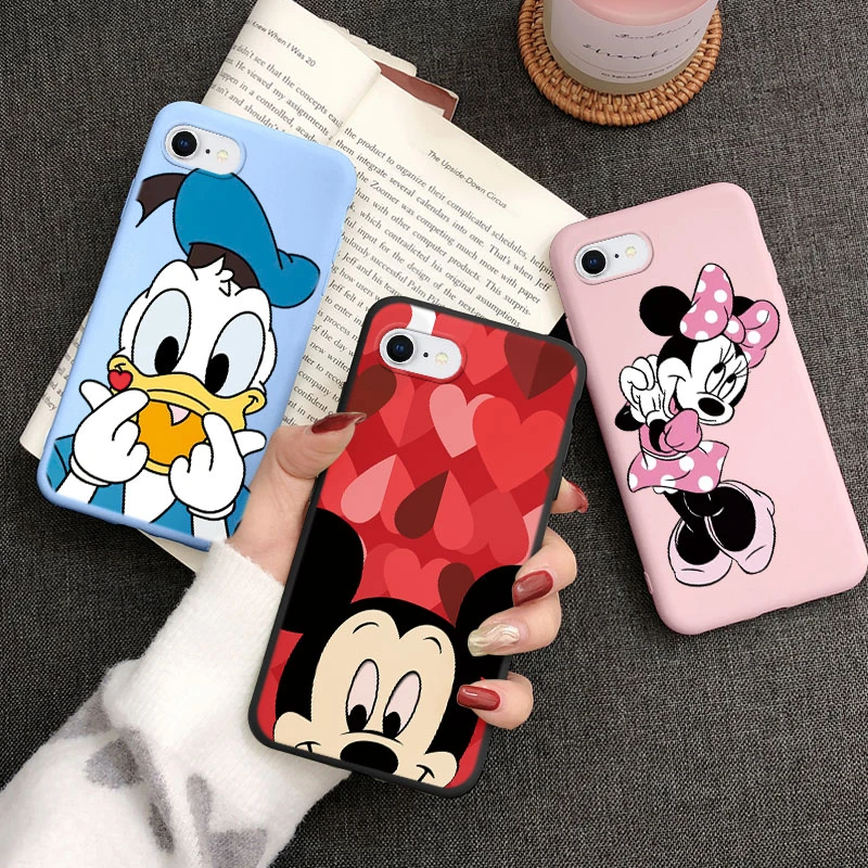 Чехол Минни Дональд Дак для iphone 6 6s Plus чехлы телефонов милый мультяшный чехол с