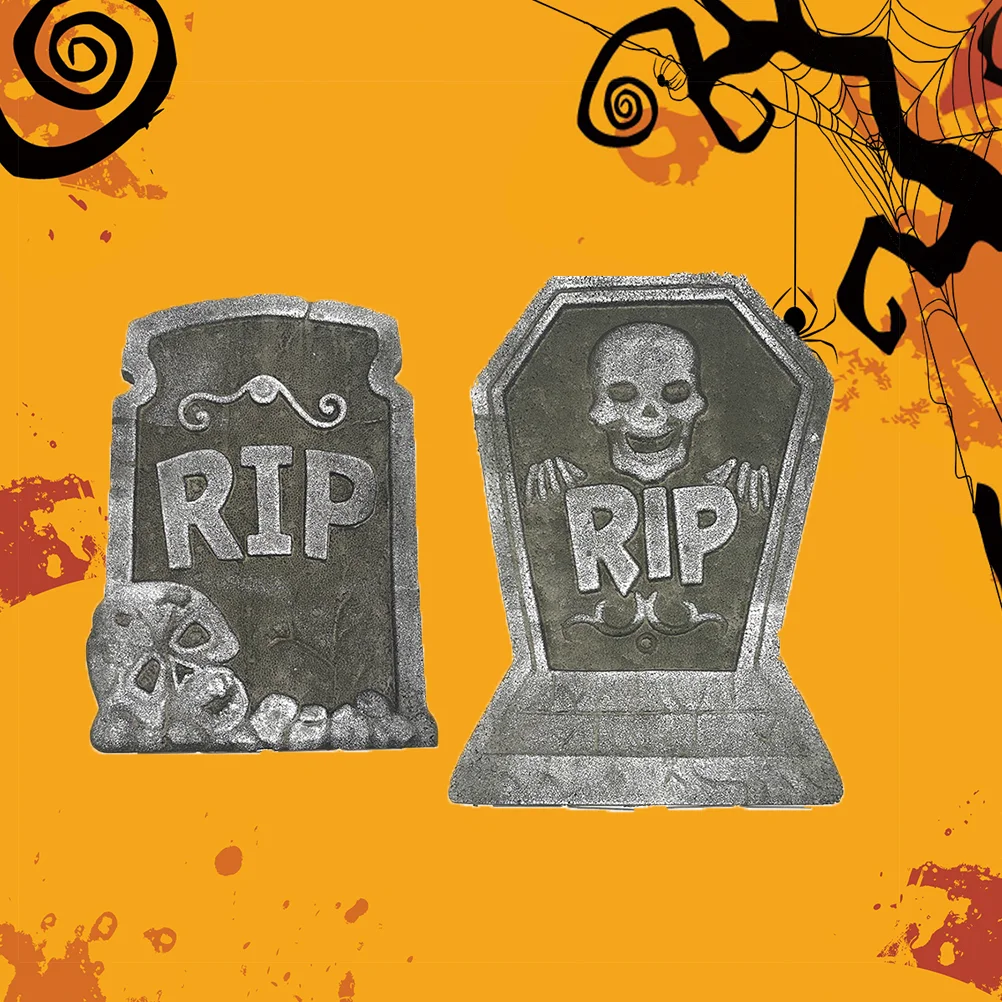 

Tombstone Decor Gravestone Simulation House Haunted Decoration Horror Props Decorations Layout Stone Tombstones Gravestones