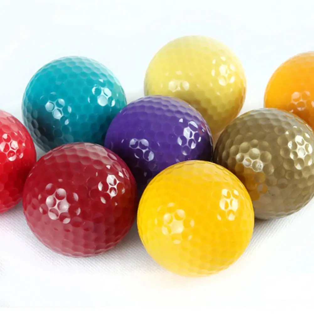 

1PC Colorful Golf Balls 2 Layers Practice Ball for Golfer dropshiping Wholesale