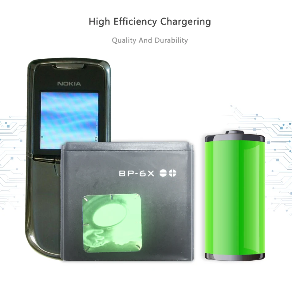 mobile phone battery for nokia 8800 8860 8800 sirocco n73i battery bp 6x bp 6x 700mah free global shipping