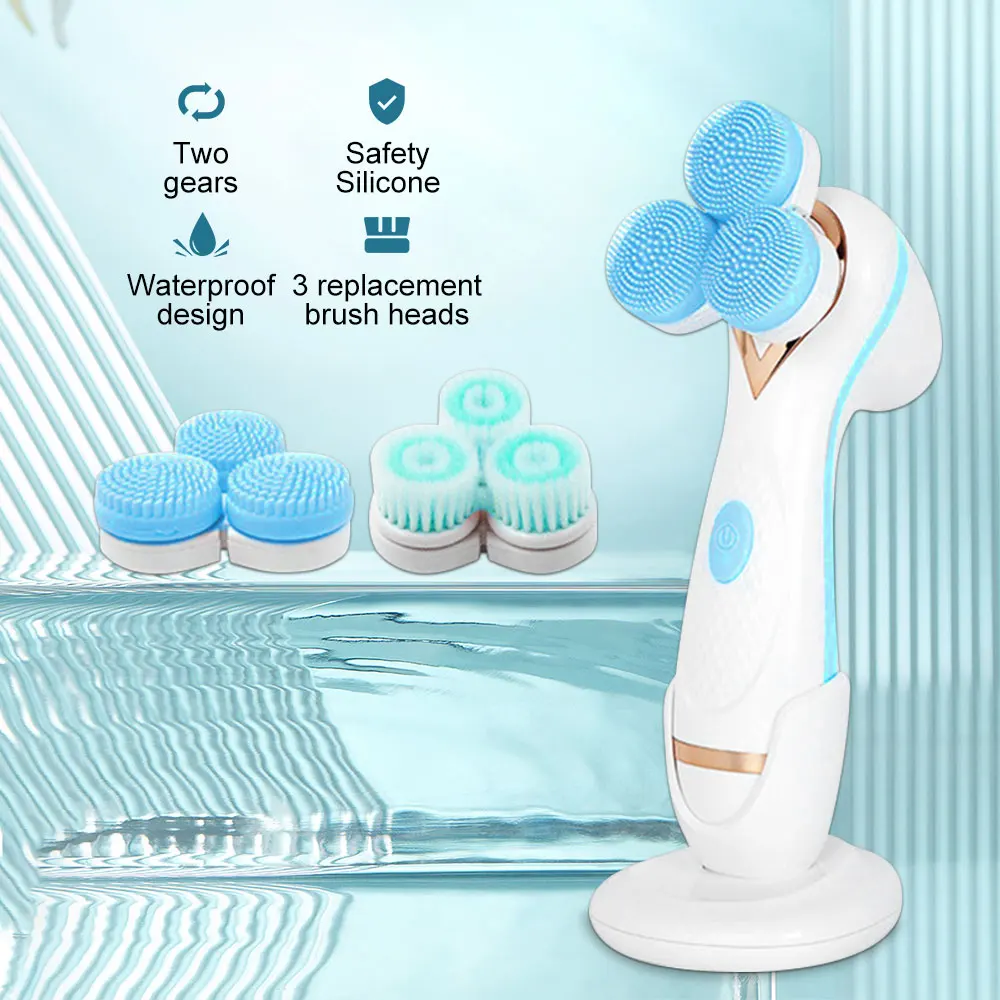 

Электрическая щетка для лица, вращающаяся щетка для чистки лица, щетки для глубокой очистки кожи, массажер для лица, устройства для лифтинга...