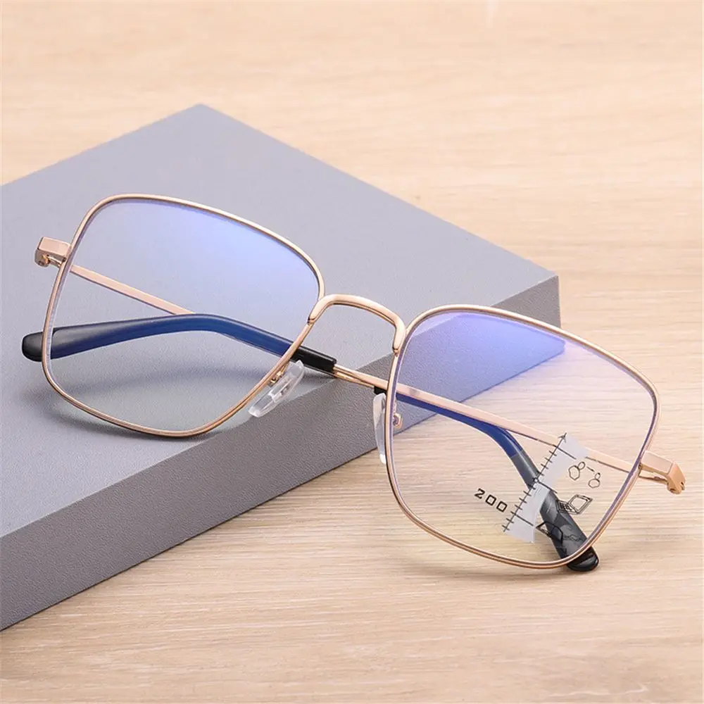

2022 Square Progressive Multifocus Reading Glasses For Men Blue Light Blocking Big Frame Ladies Eyeglasses Gafas De Lectura