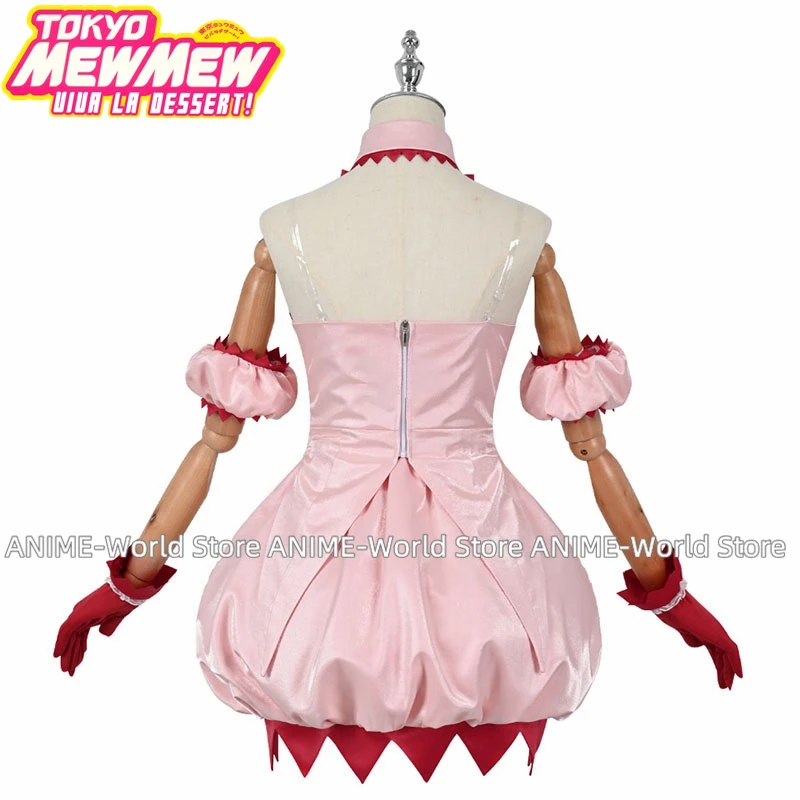 Косплей Костюм из аниме Токио Mew Power Momomiya Ichigo косплей костюм наряды парик Хэллоуин