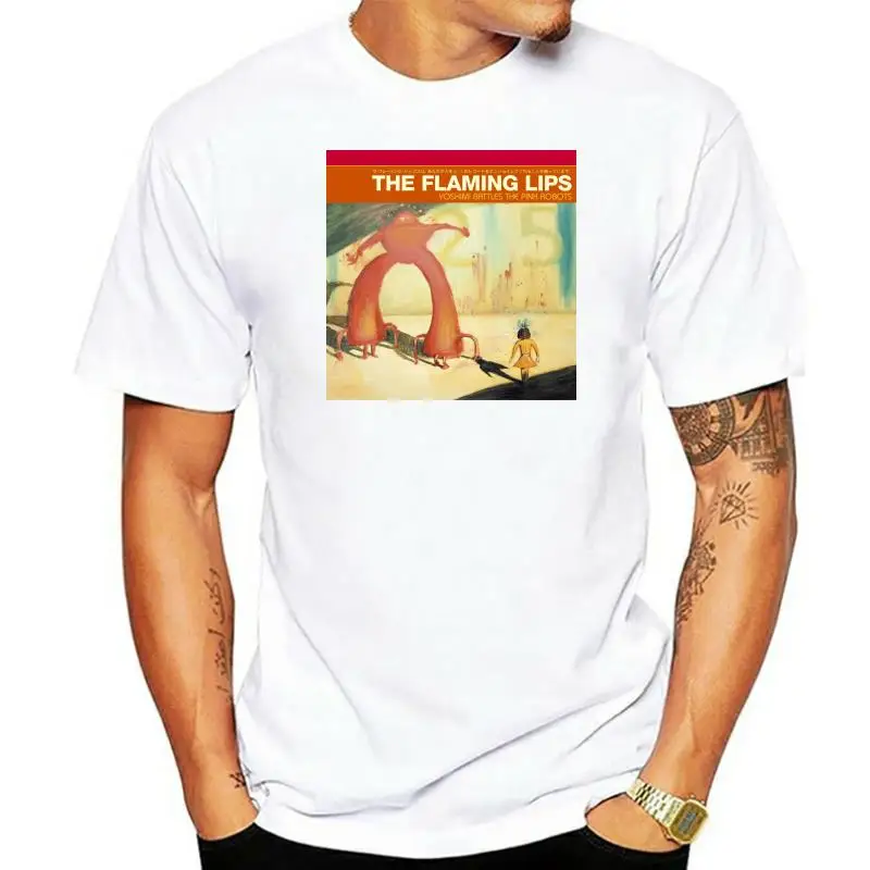 

New The Flaming Lips Yoshimi Battles The Pink Robots Men'S T-Shirt Size S-2Xl Gym Tee Shirt