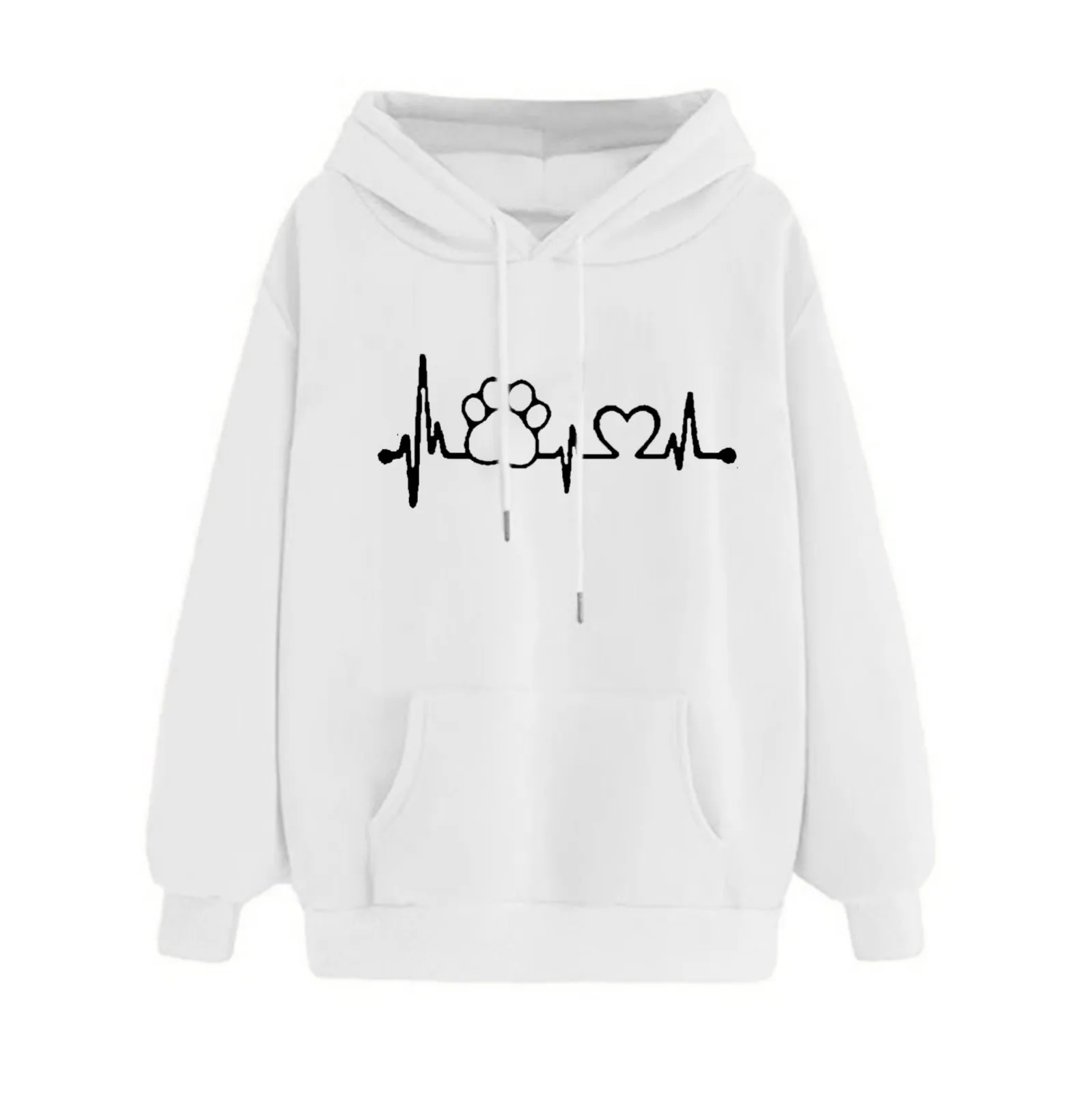 

Hoodies Women Size Medium Women's Autumn Winter Hoodie Sweatshirt Pullover Tops Long Sleeved Comfortable Pocket Sweater