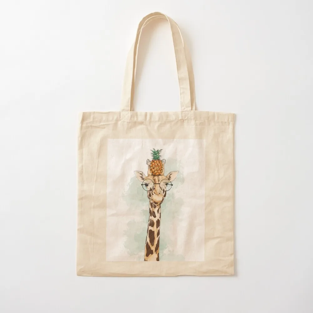 Сумка-тоут с ананасом и жирафом роскошные женские сумки-тоут тканевые сумки