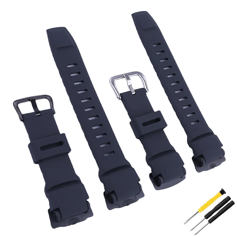 Фото Мужские резиновые ремешки для часов, совместимые с Casio PRG270 260 550 500 PRW3500 2500 5100, женские силиконовые спортивные браслеты №1
