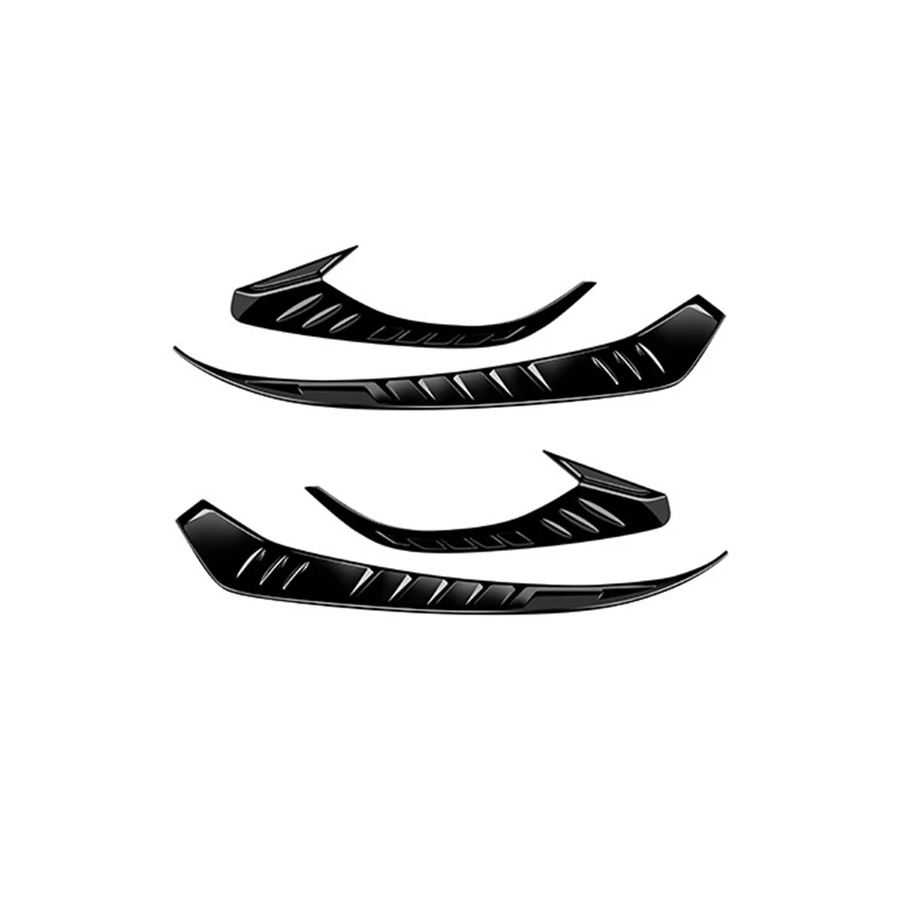 

For Honda HRV HR-V Vezel 2021 2022 Headlight Eyebrow Head Light Eyelid Trim Cover Protection Sticker Bright Black