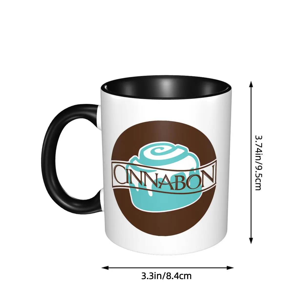 Фото Забавная керамическая кружка Cinnabon Resto для кофе, чая, молока, посуда для напитков, подарки для женщин и мужчин №4