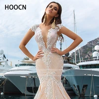 herburnl sexy wedding dress slim fit mermaid v neck luxurious appliqu%c3%a9s tulle elegant summer new prom bride princess dress