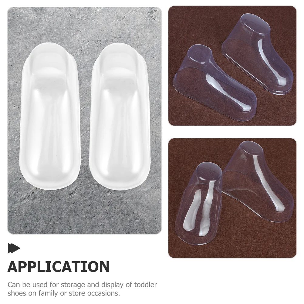 

40 Pcs Baby Shoes Toddler Display Shaper Stands Stretcher Model Pvc Support Socks Booties