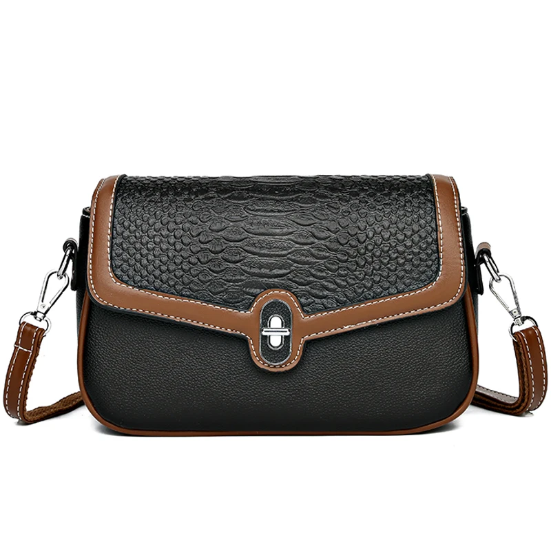 

Сумка на плечо женская из крокодиловой кожи, Модный саквояж на плечо для путешествий, Роскошный дизайнерский брендовый чемоданчик кросс-боди